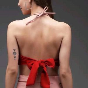 Chic Red Halter Top