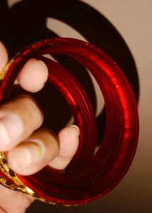 Brand new Red &amp; Gold Bangle Set