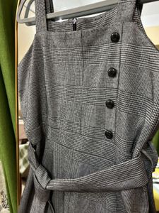 Grey Jumpsuit with Belt