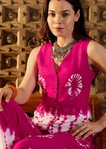 Vibrant Pink Tie-Dye co-ord Set