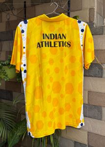 Men's Yellow Athletic Polo Shirt