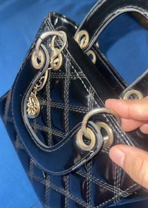 Chic Black Quilted Handbag offer