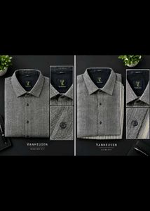 Van Heusen Slim Fit Grey Shirt