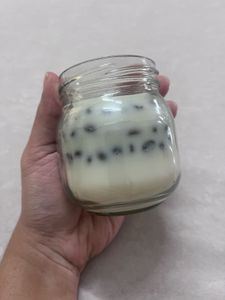 Mason Jar Candle with coffee Beans