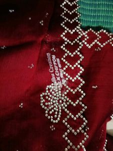 stone work saree new
