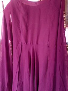 Elegant Embroidered Ethnic Gown