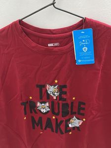 Cute Tom &amp; Jerry "Trouble Maker" Crop T-Shirt