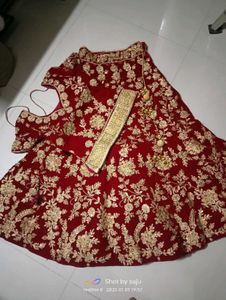 Maroon EMBROIDERY LENGHA CHOLI