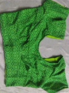 Green Floral Print Blouse