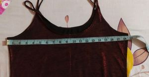 Madame Women  Red Solid Layered Top