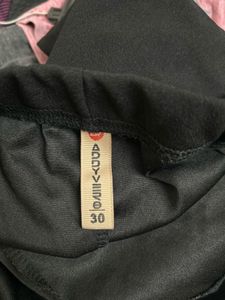 Black Wrap Skirt Shorts