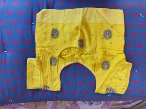Vibrant Yellow Embellished Blouse