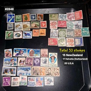 Collection of 53 foreign stamps