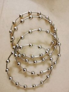 Silver Beads Design Bangles Set Of 4