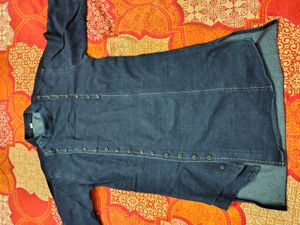 Boys Denim Kurta Set