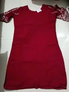 Maroon Embroidered Salwar Kameez