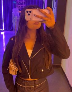 H&M Faux Leather Mini Skirt