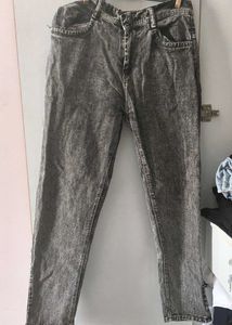 Washed Grey Denim Jeans