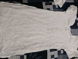Elegant Free Size Kurta with Embroidery &amp; Sequin