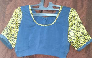 Saree with blouse smoothly fancy/stylish/unique/ex
