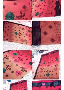 Beautifu new work  Saree