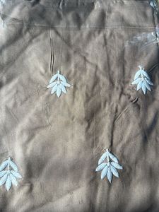 Embroidered Kurta - Brown