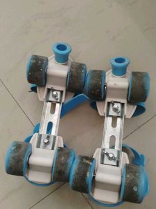 Blue Adjustable Roller Skates for Kids