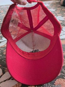 Vibrant Red aseball Cap with Emblem
