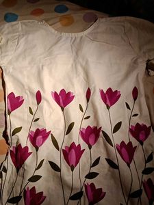 elegant floral short kurti 🌷