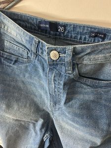 Trendy Distressed Blue Denim Jeans