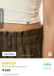 Ribbed Cropped Tops