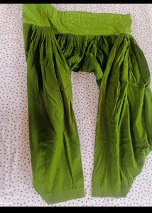 Green Kurta Set with Pink Print