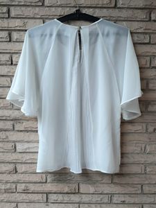 Vero Moda White Sheer Blouse Top