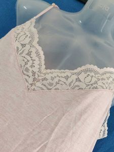 george Pink Lace Trim Camisole