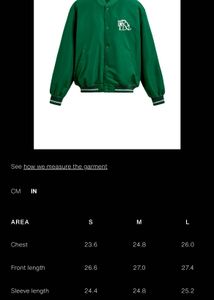 zara Green Bomber Jacket size S  with original tag