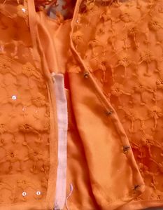 6)Free Size Blouse (Orange Color)