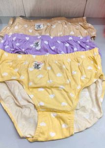 Cute Heart Print Panties (3 Pack)