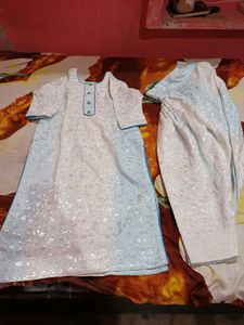 White Kurta with salwar Set