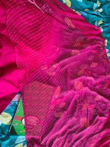 new Vibrant Pink Embroidered Kurta set