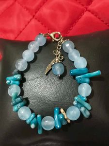 Boho agate and gems stone Bracelet