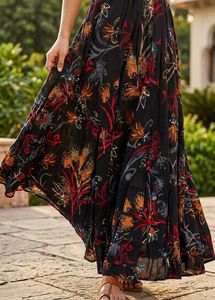 Bohemian Floral Print skirt