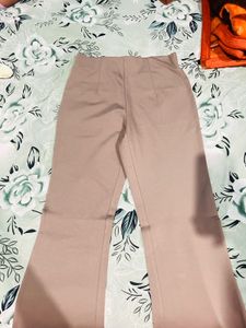 Stylish Beige Flared Pants
