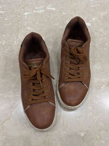Peter England Brown Casual Sneakers