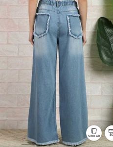 Stylish Wide-Leg Denim Pants
