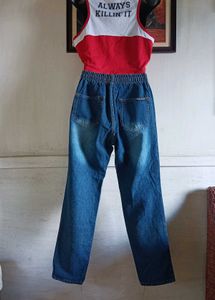 Distressed Wide Leg Jeans