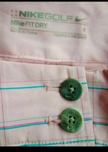 orginal Nike Pink Plaid A-Line Mini Skirt