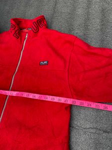 Red 'PURE' Fleece Jacket