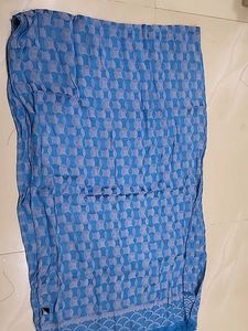 Blue Geometric Pattern Dupatta