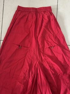 Red Palazzo Skirt