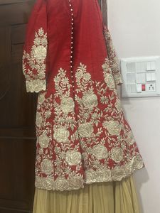 Red Embroidered Lehenga Choli